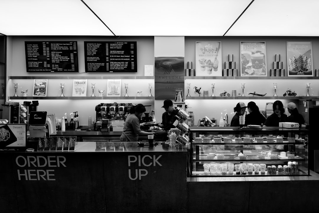 A busy Korean cafe today.